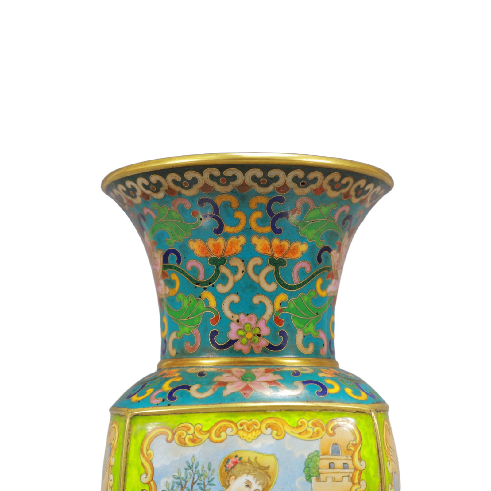 An Exquisite Painted Enamel Figure Pattern Vase - 2