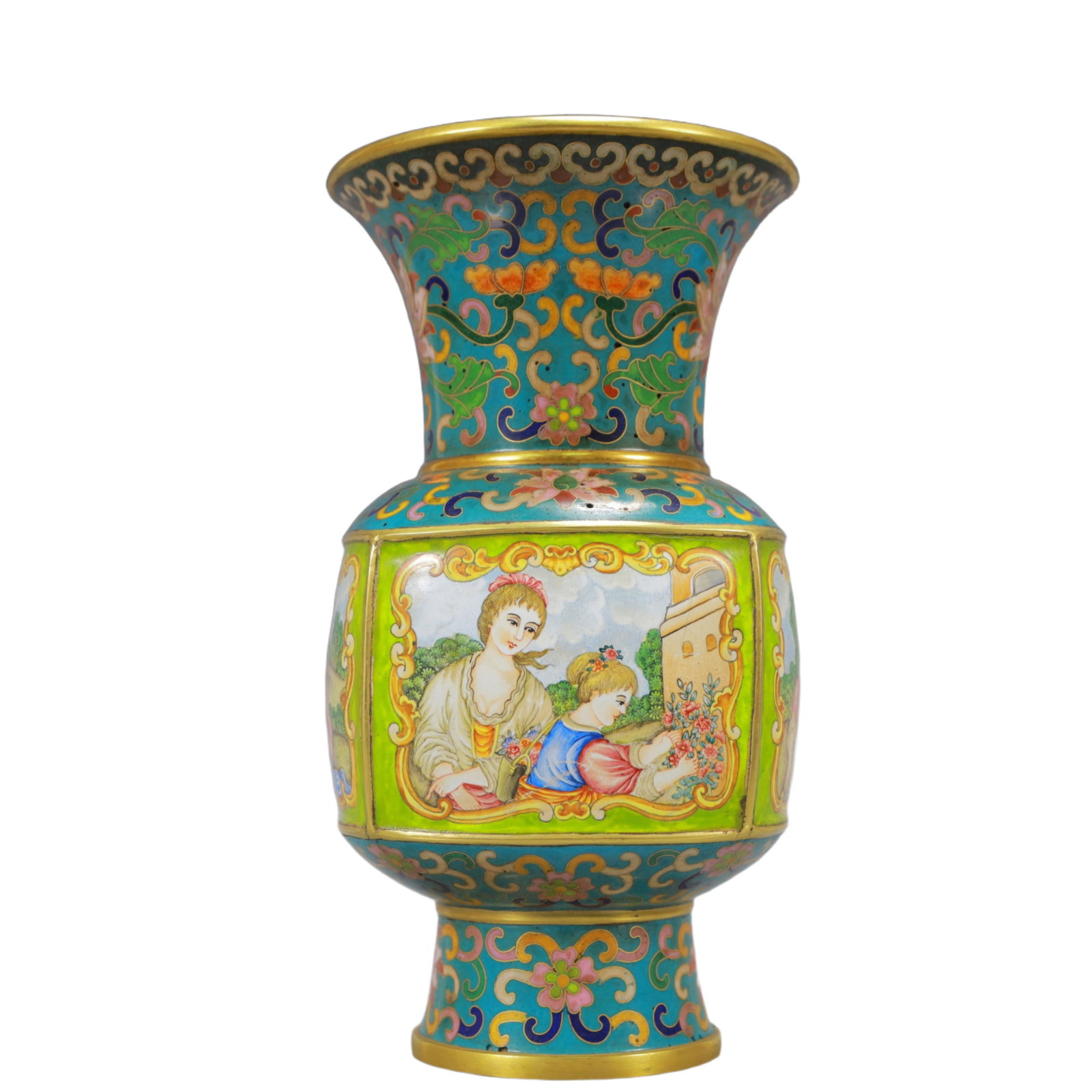 An Exquisite Painted Enamel Figure Pattern Vase - 7