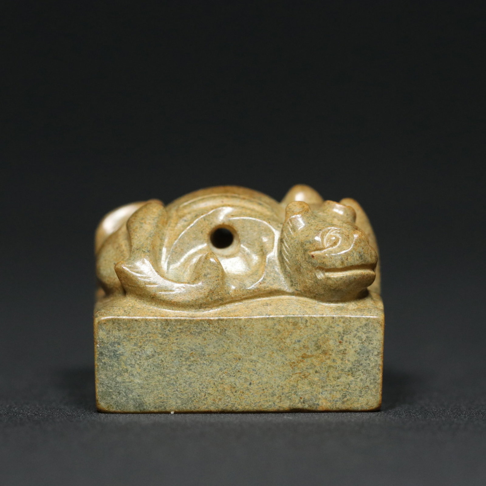 An Exquisite Archaic Jade Chi-Dragon Pattern Seal - 7