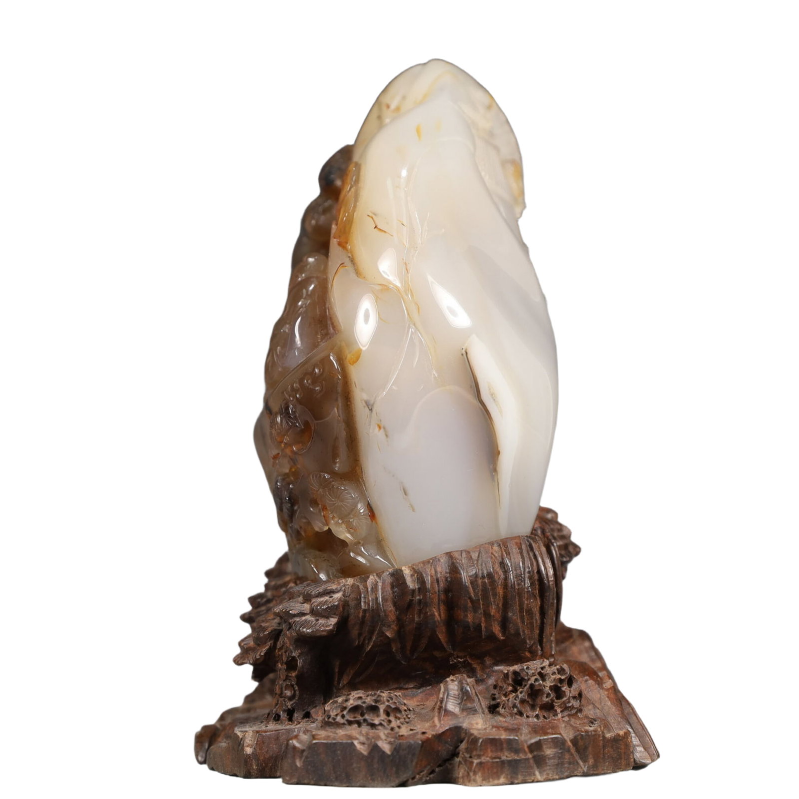 An Exquisite Agate Landscape and Figure Pattern Ornament - 7