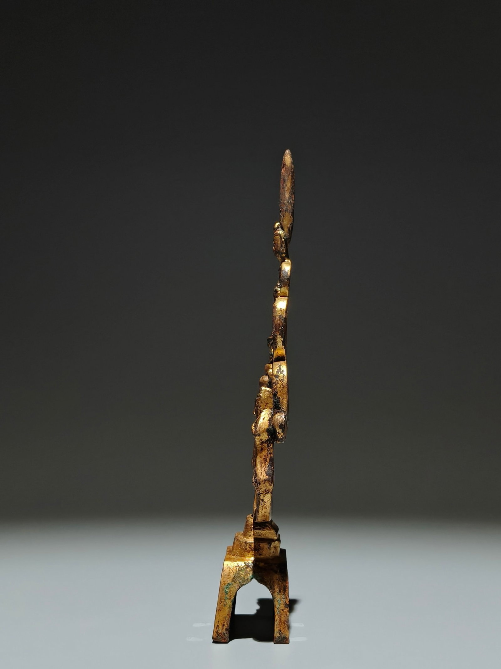 A Solemn Gilt Bronze Buddha Statue - 4