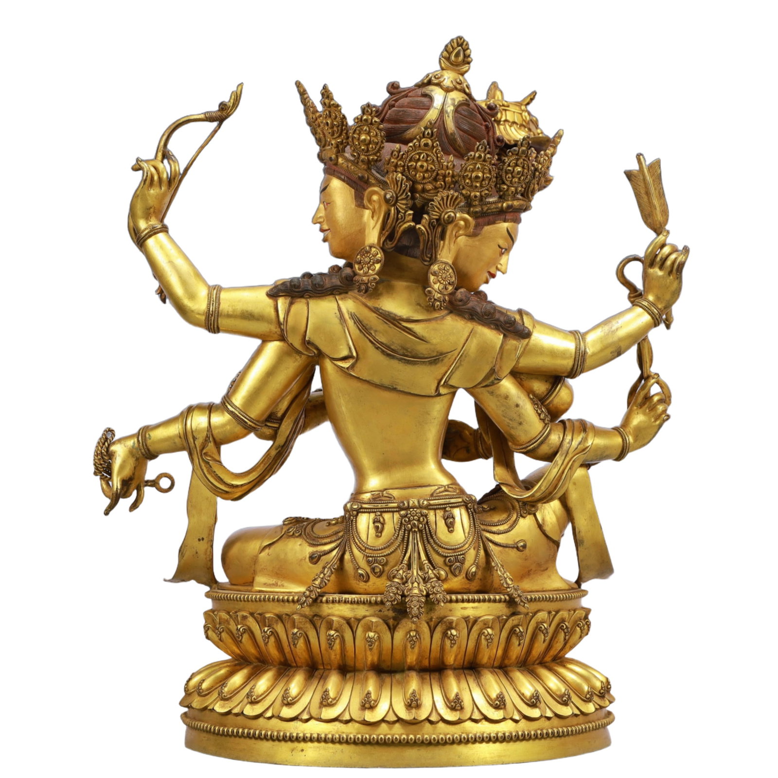 A Solemn Gilt Bronze Statue of Gautama¡¯s Mother - 10