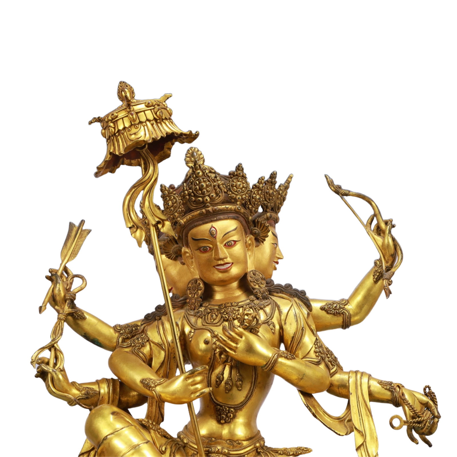 A Solemn Gilt Bronze Statue of Gautama¡¯s Mother - 2