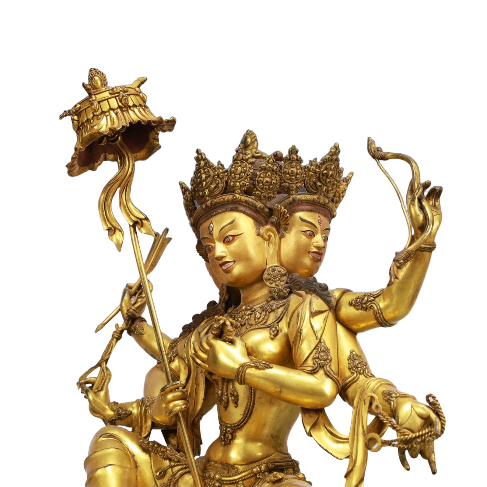 A Solemn Gilt Bronze Statue of Gautama¡¯s Mother - 7