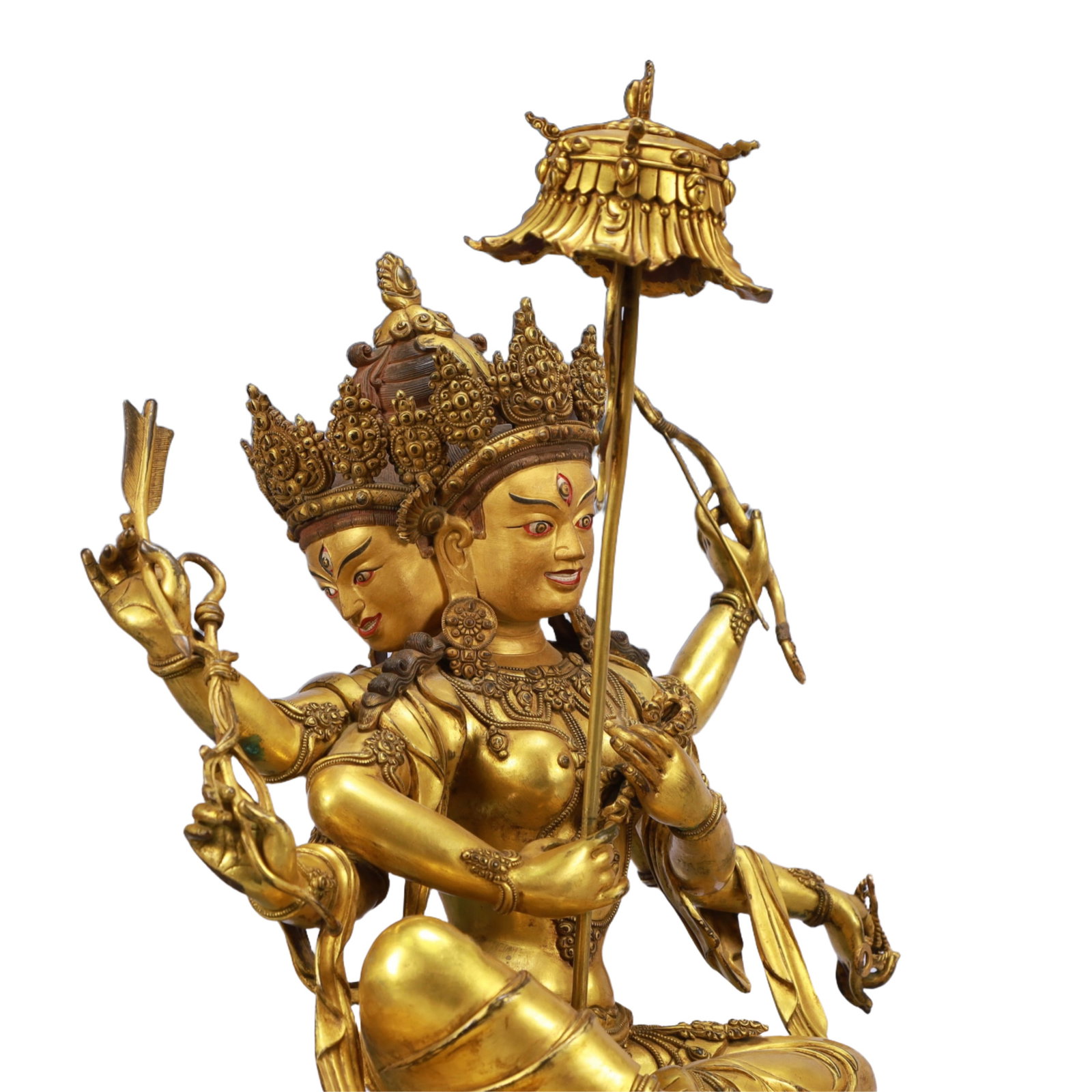A Solemn Gilt Bronze Statue of Gautama¡¯s Mother - 9