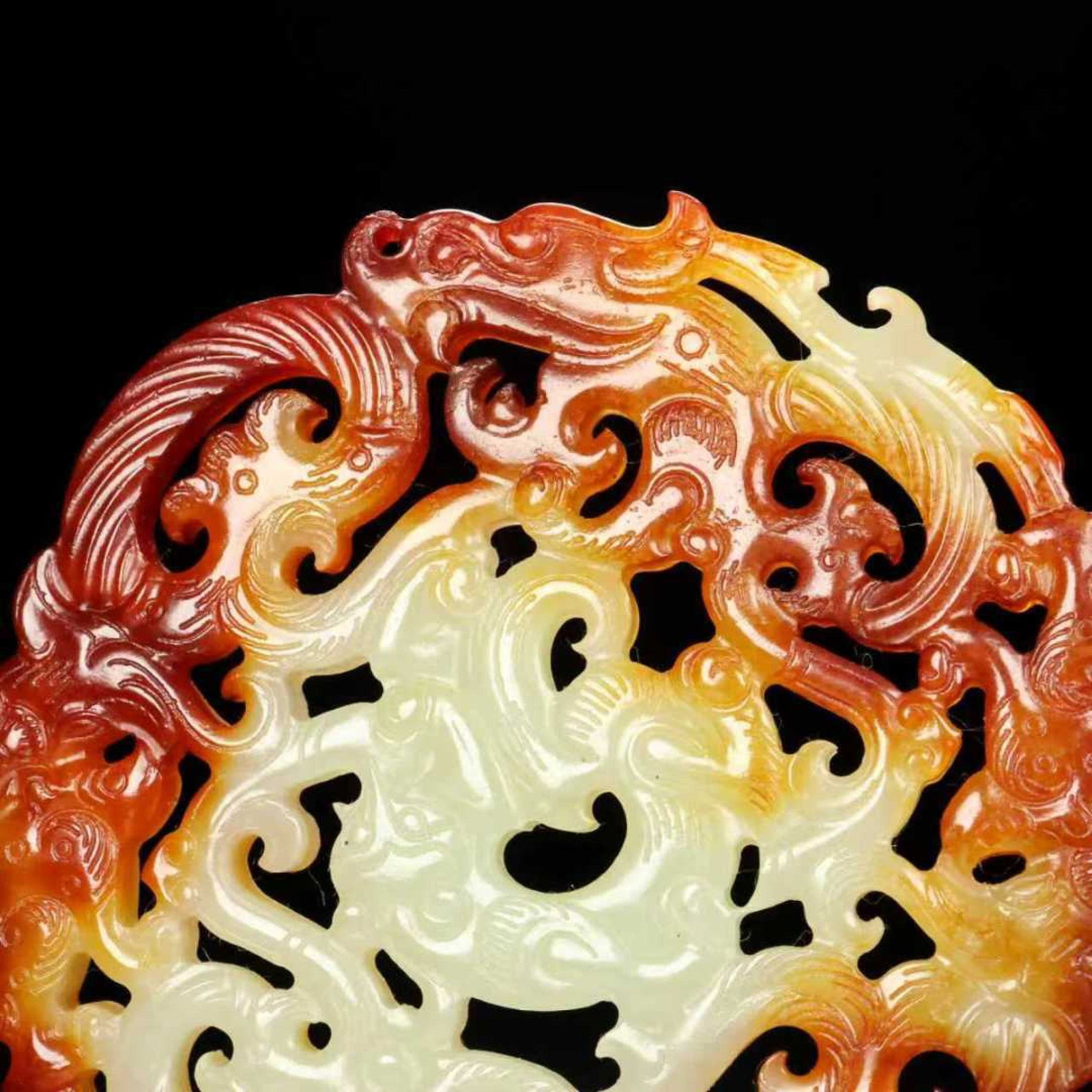 An Exquisite White Jade Auspicious Beast Pattern Pendant - 4