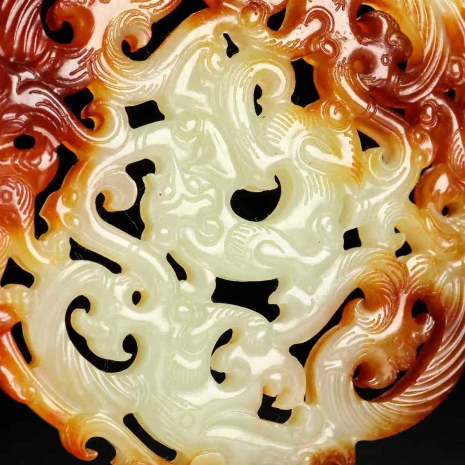 An Exquisite White Jade Auspicious Beast Pattern Pendant - 5