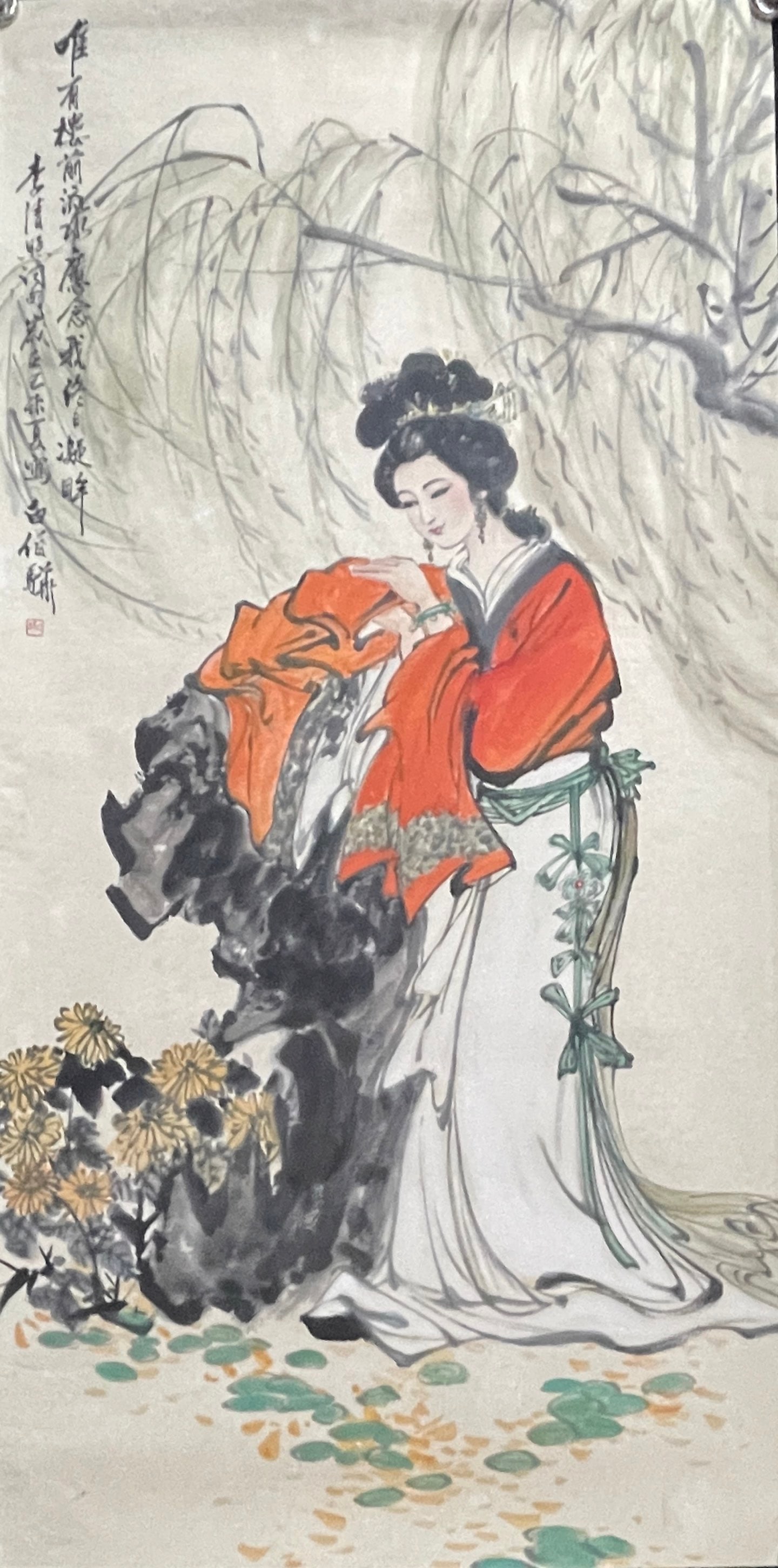 A Set of Chinese Ink Painting of Woman on Paper,Bai Bohua - 6