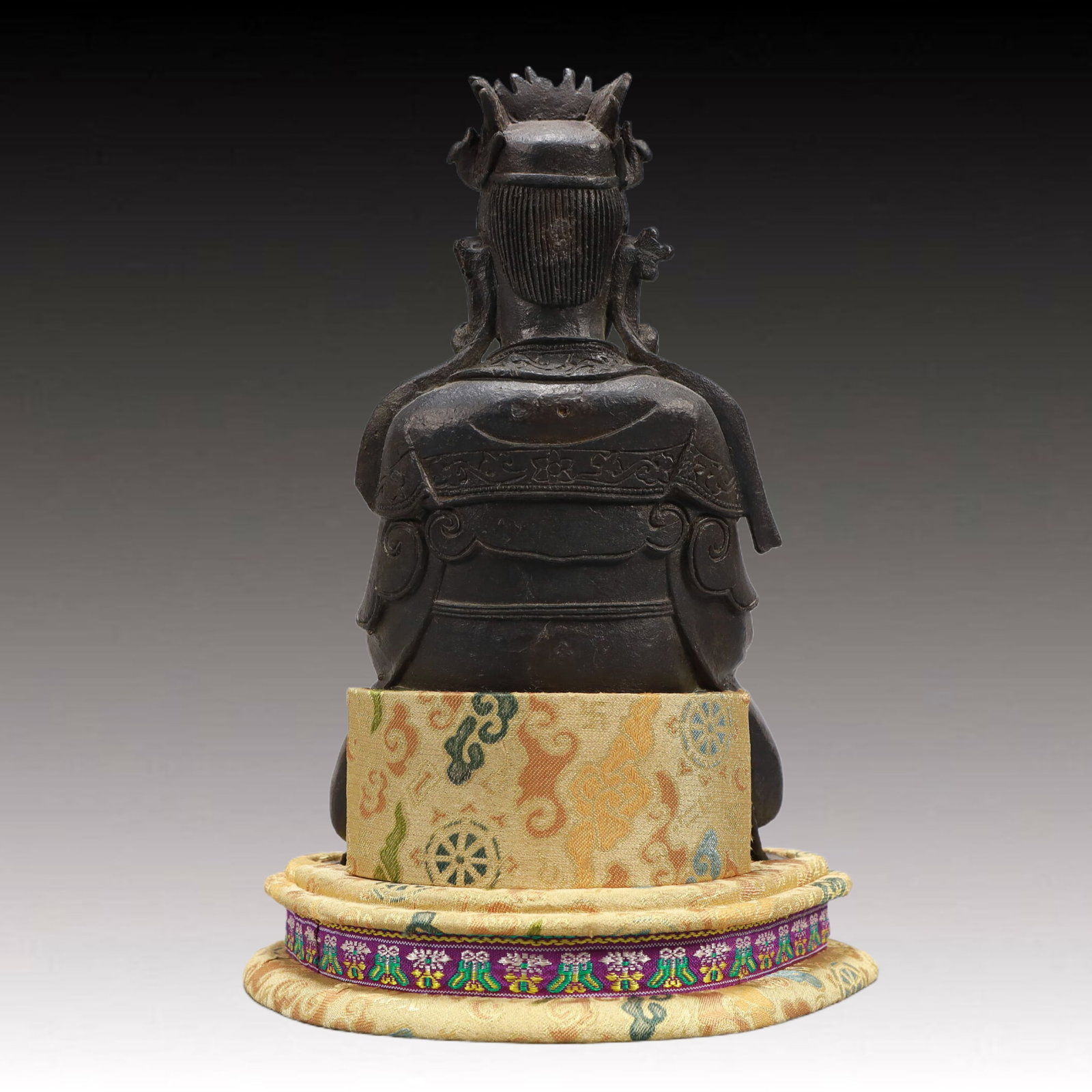 An Excellent Bronze Figure Of Guanyin And A Boy - 8