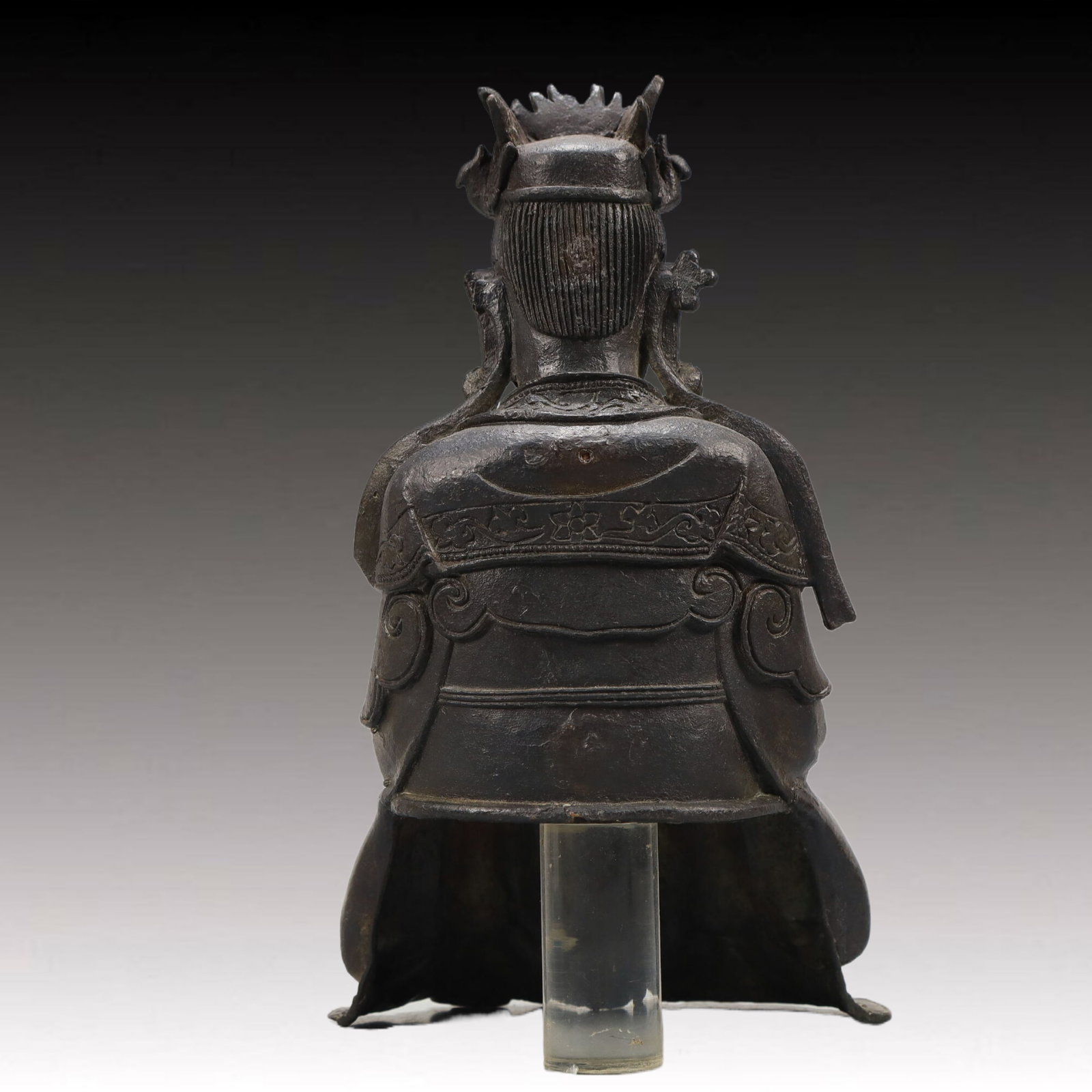 An Excellent Bronze Figure Of Guanyin And A Boy - 9