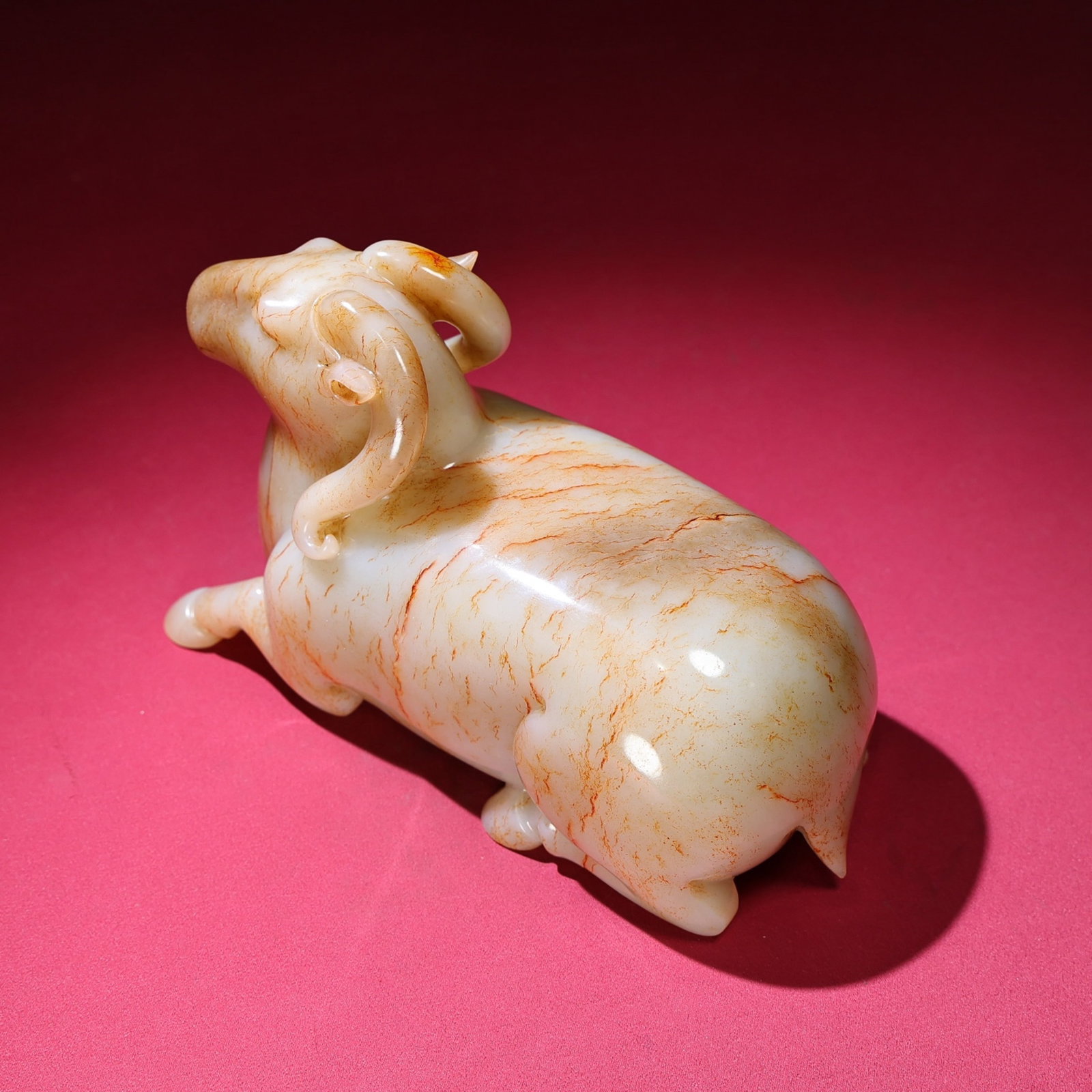 An Exquisite White Jade Sheep Ornament - 5