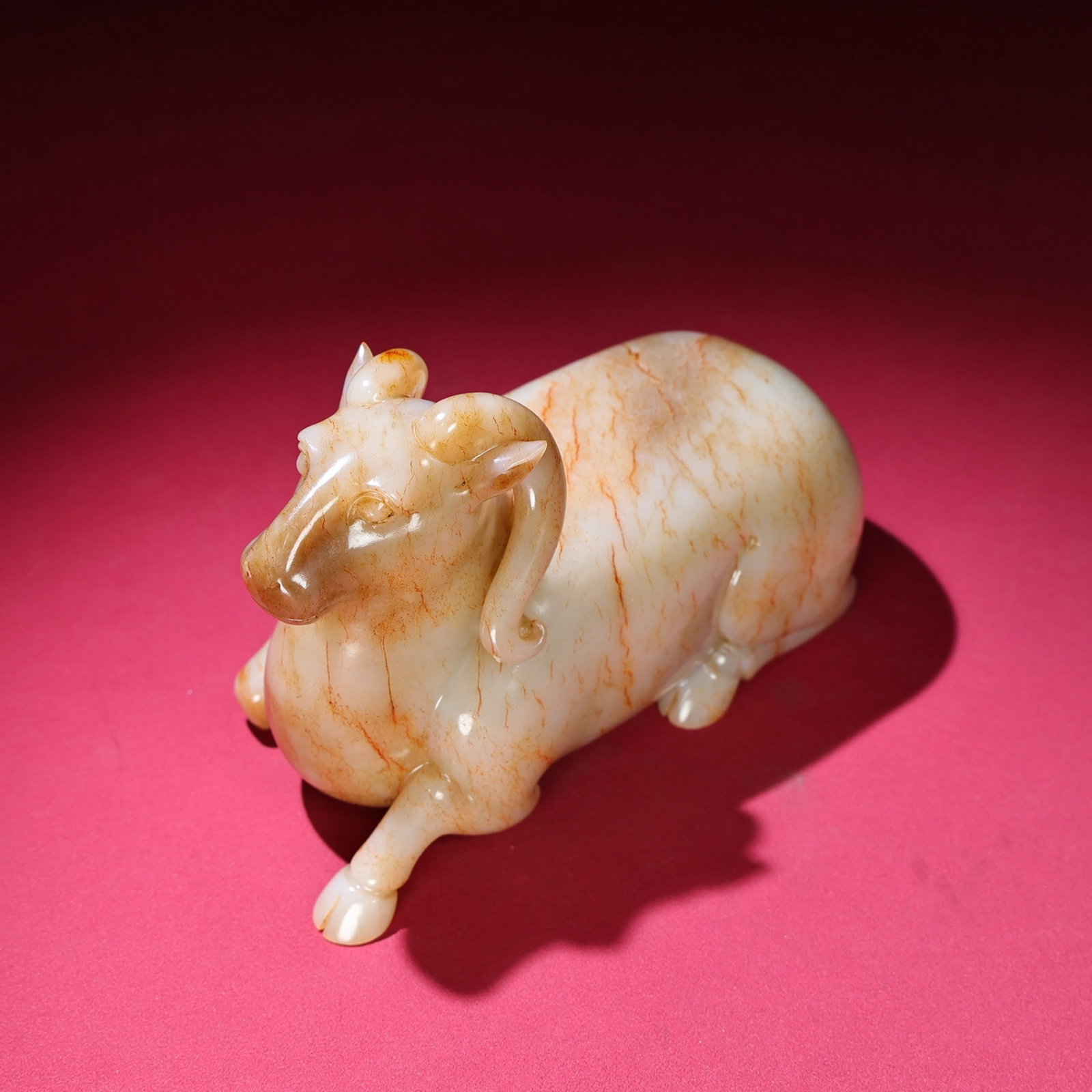 An Exquisite White Jade Sheep Ornament - 6