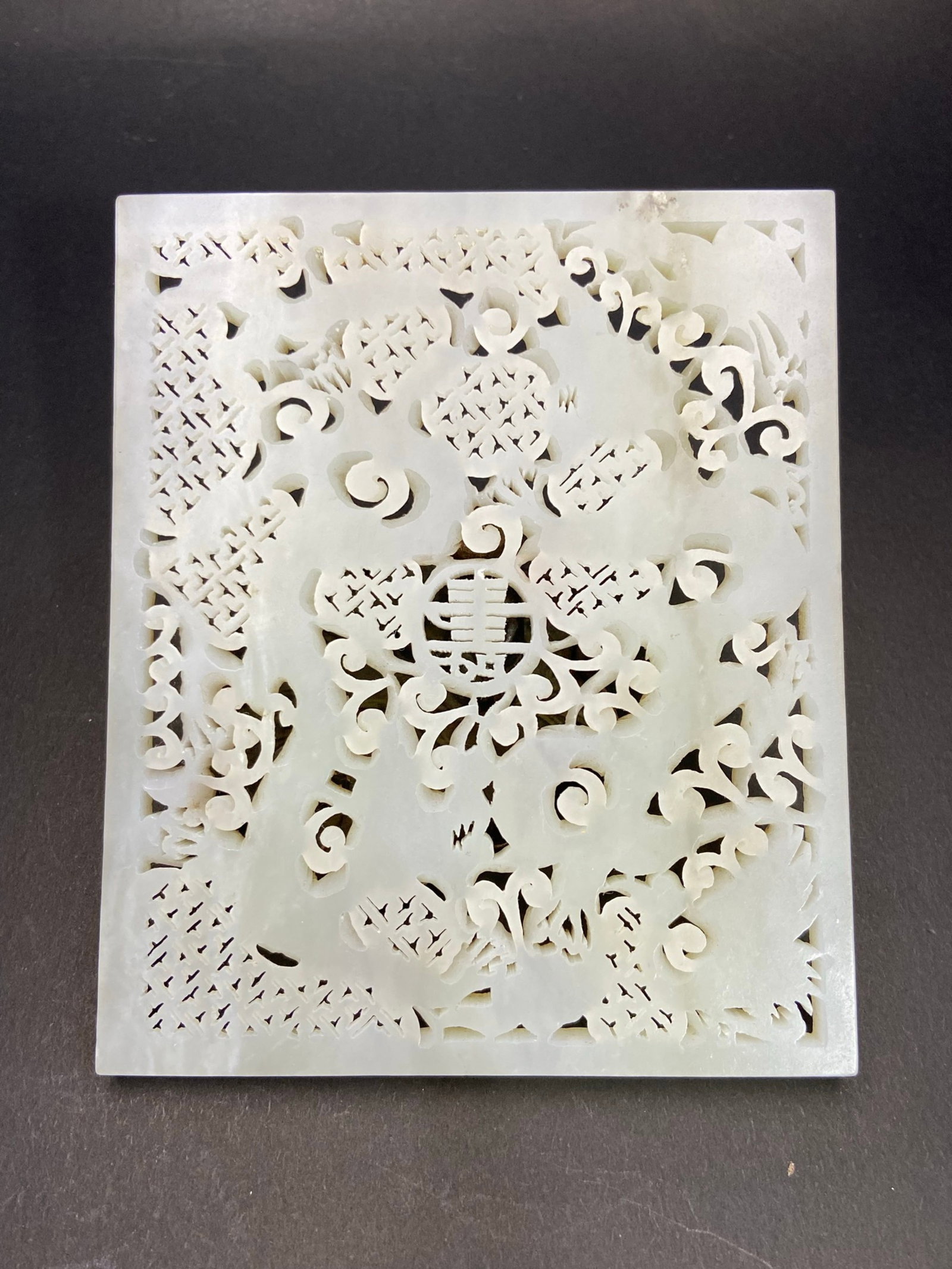 An Exquisite White Jade Crane Dragon Pattern Ornament - 2