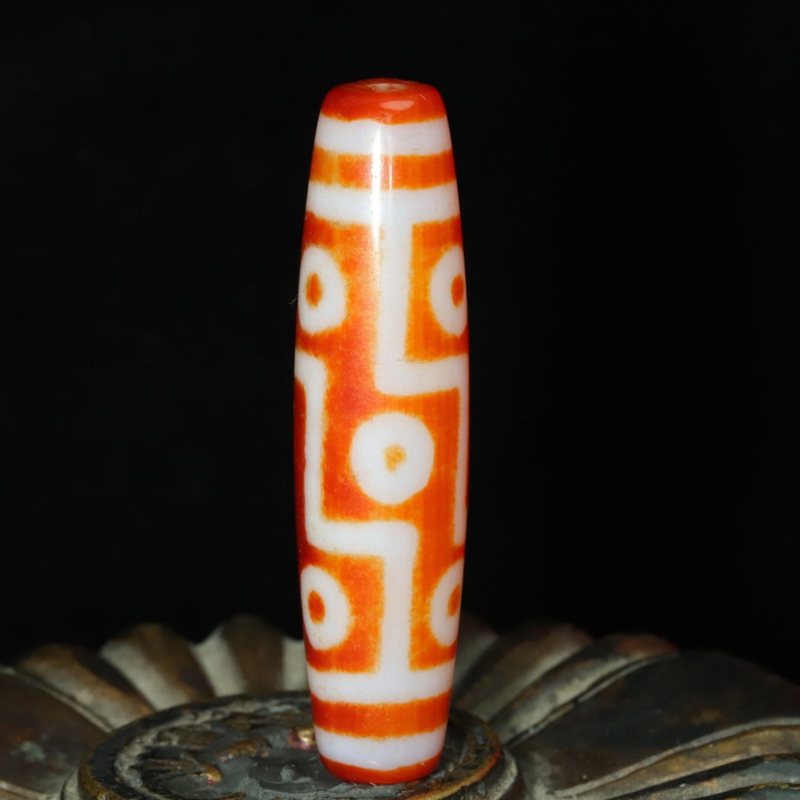 An Exquisite Nine Eyes Dzi Bead Pendant - 4