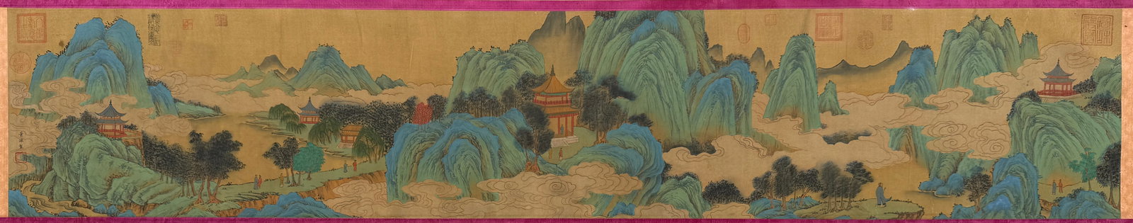 A Chinese Hand Scroll Ink Calligraphy on Silk,Wang Xizhi - 20