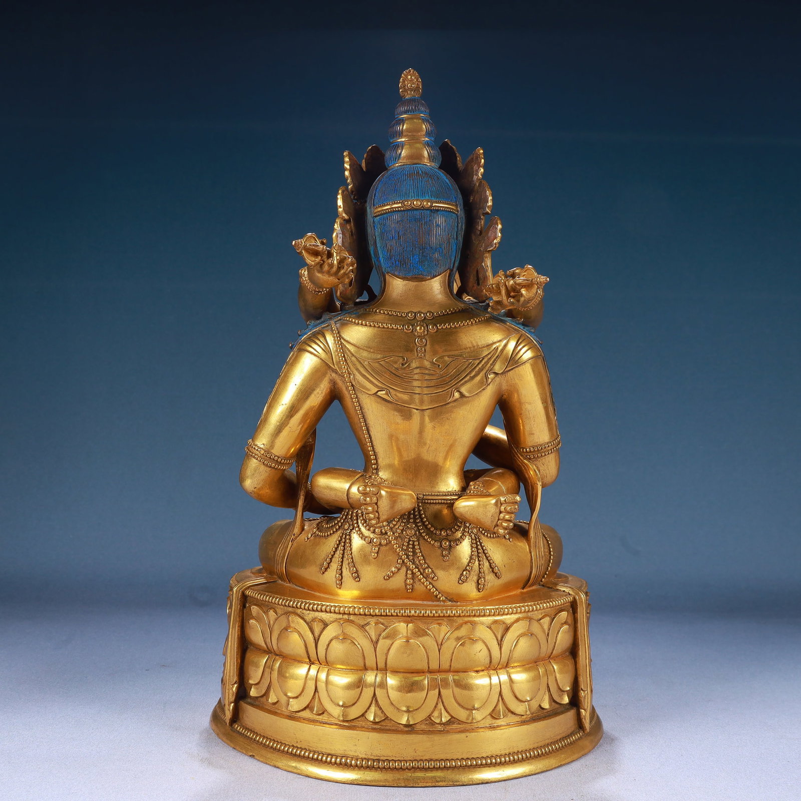A Solemn Gilt Bronze Buddha Statue - 10