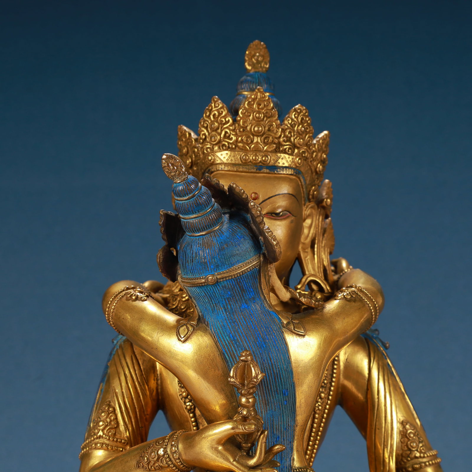 A Solemn Gilt Bronze Buddha Statue - 2