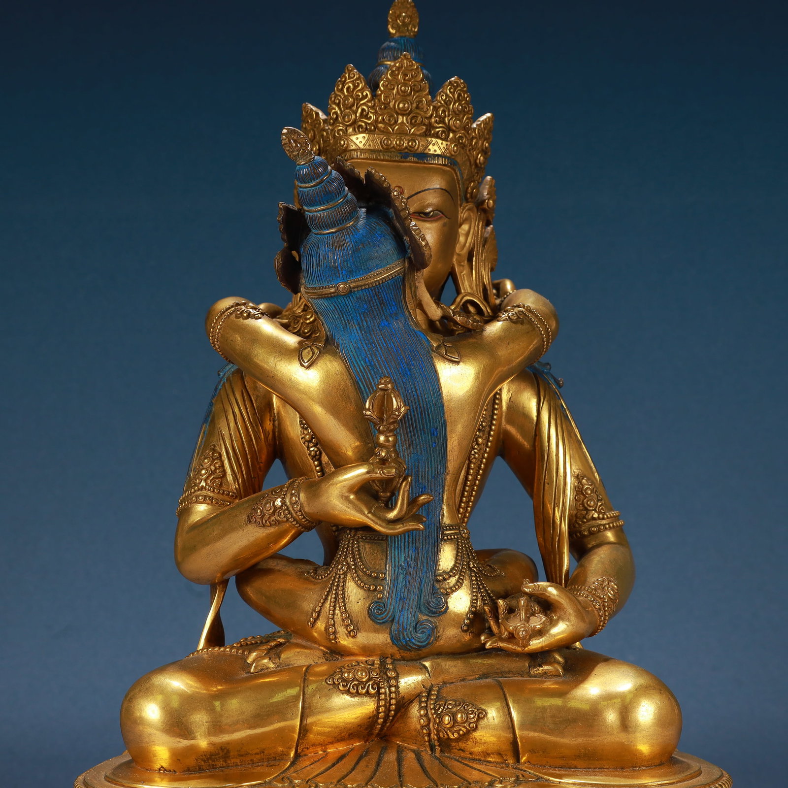 A Solemn Gilt Bronze Buddha Statue - 3