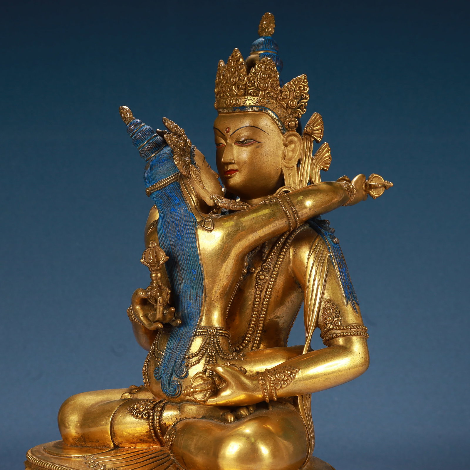 A Solemn Gilt Bronze Buddha Statue - 6