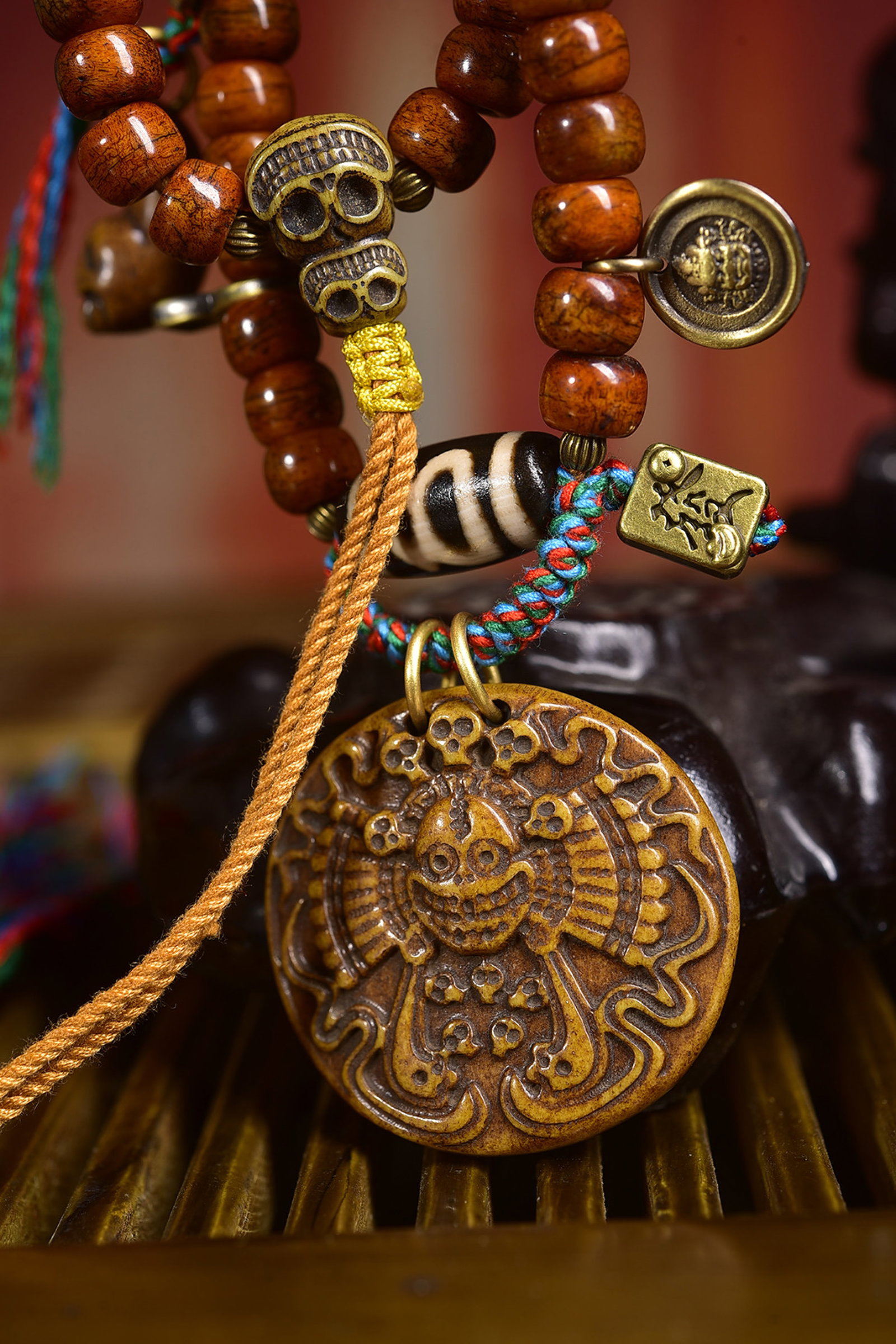 An Exquisite Pendant,With Dzi Bead - 7