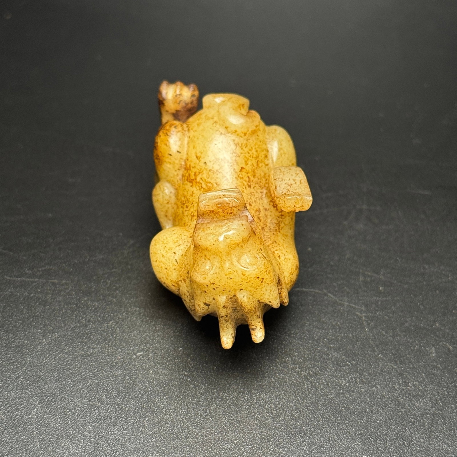 An Exquisite White Jade Auspicious Beast Hand Piece - 5