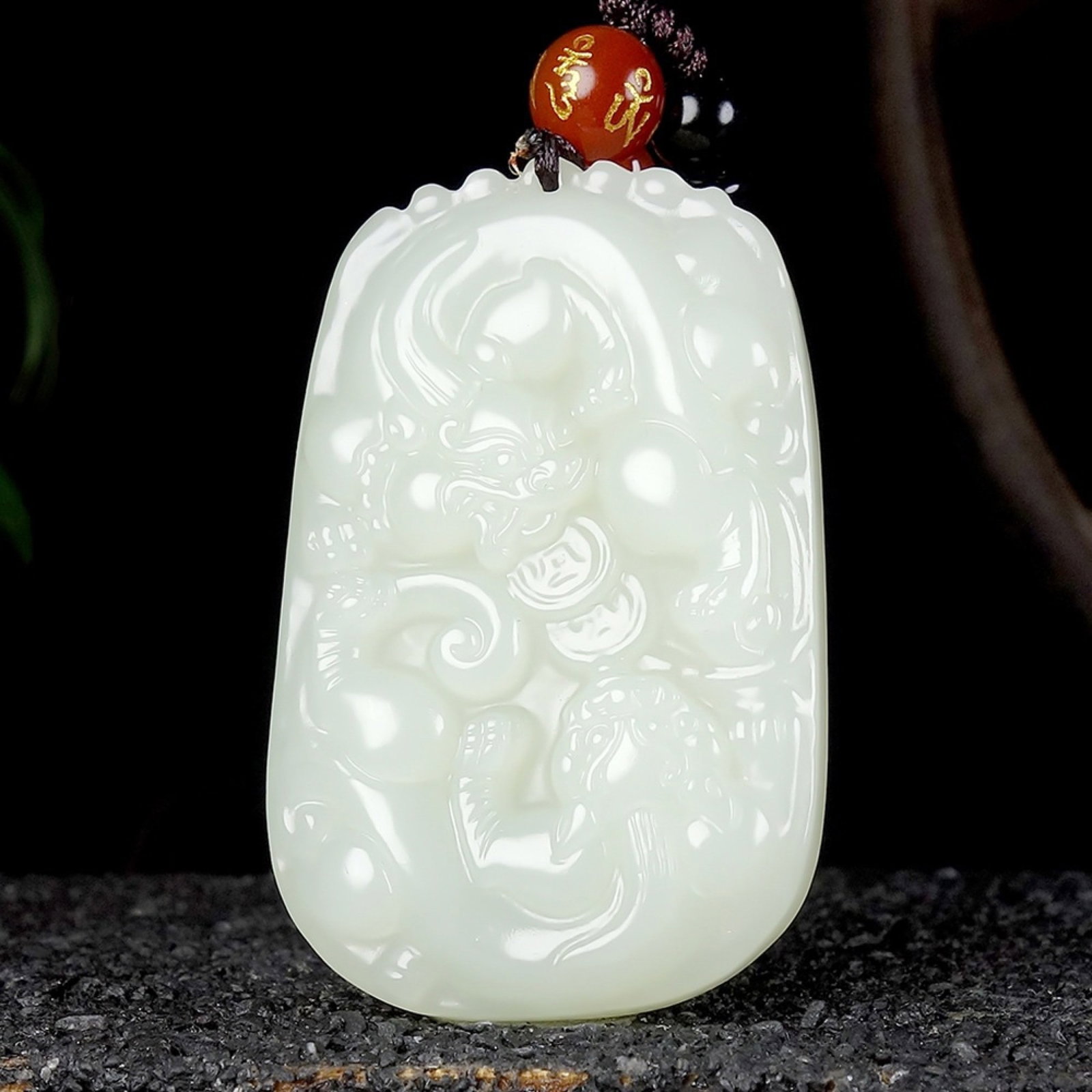 An Exquisite White Jade Auspicious Beast Pendant: Estimated Value:800-1600 An Exquisite White Jade Auspicious Beast Pendant,Size:52mmx34mmx9mm 白玉貔貅挂件