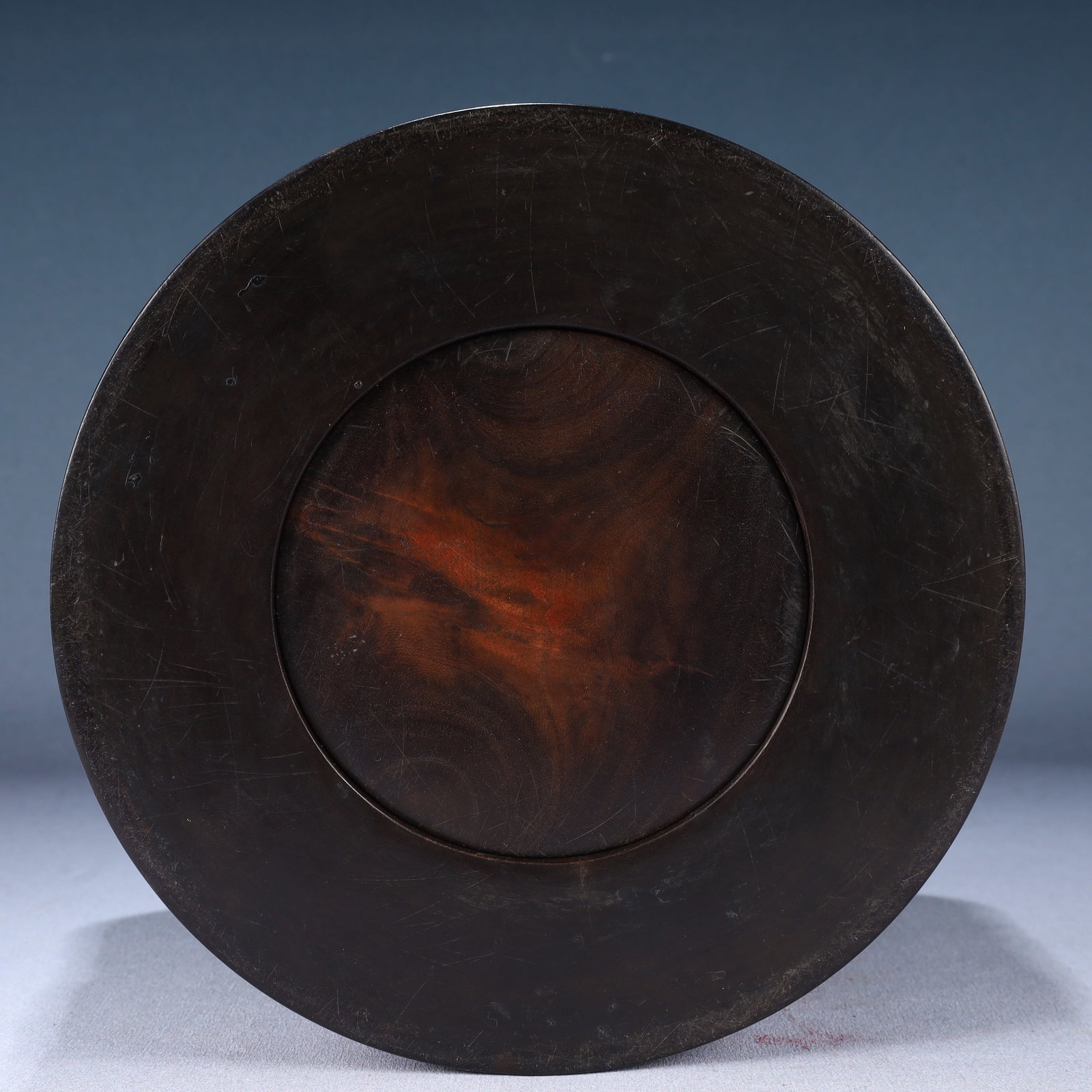 An Exquisite Zitanwood Auspicious Cloud and Dragon Pattern Brush Pot - 9