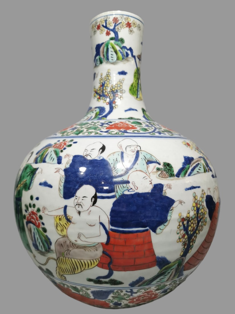A Exquisite Doucai Figures Pattern Vase - 4