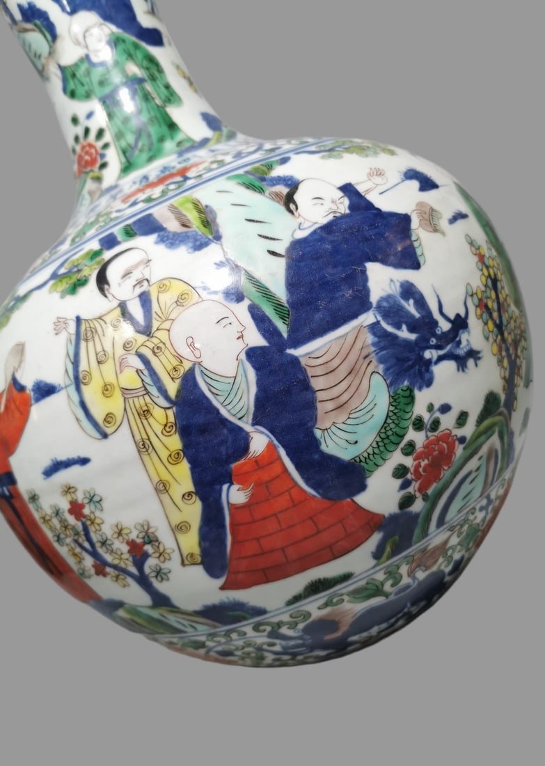 A Exquisite Doucai Figures Pattern Vase - 6