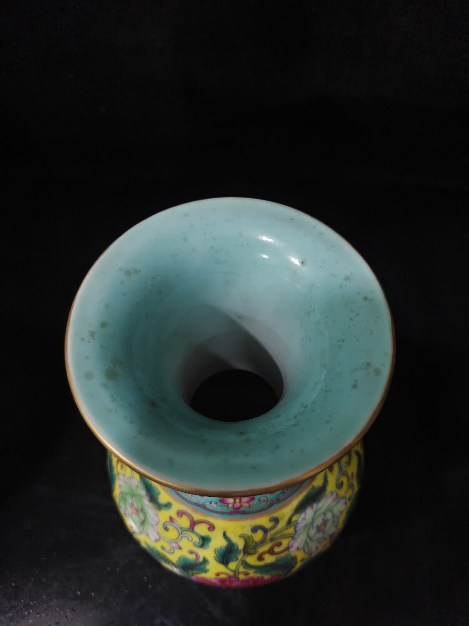 A Exquisite Enamel Lotus Pattern Double-Ears Vase - 4
