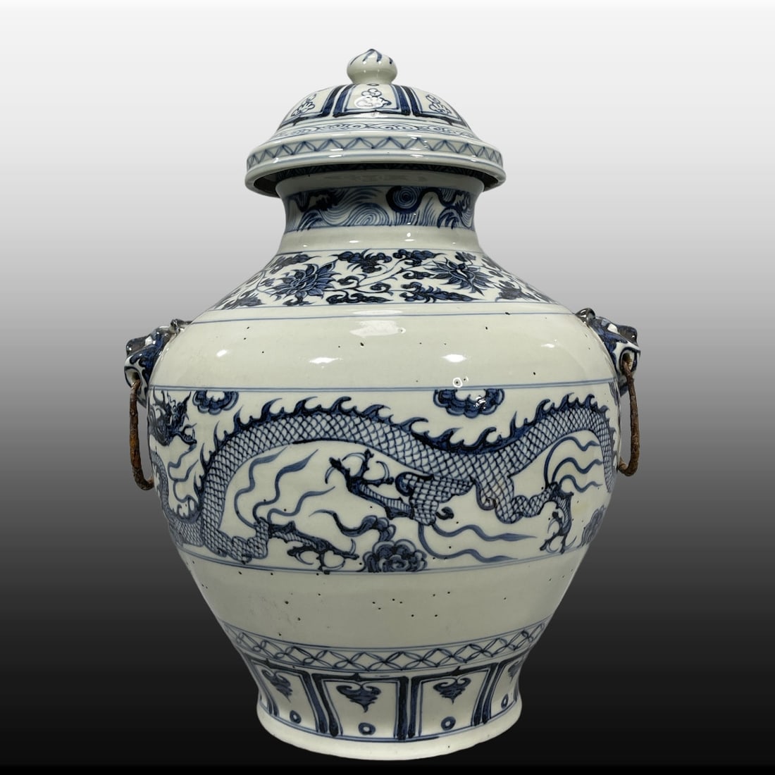 A Exquisite Blue and White Dragon Pattern Vase - 3