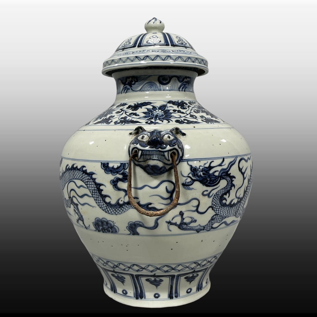 A Exquisite Blue and White Dragon Pattern Vase - 4