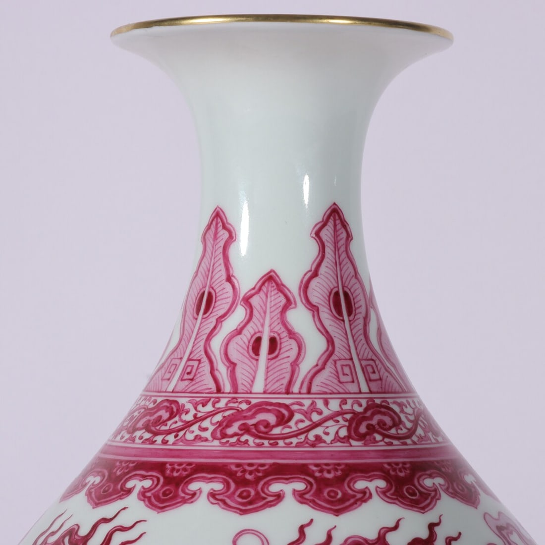 A Exquisite Agate Red Dragon Pattern Vase - 2