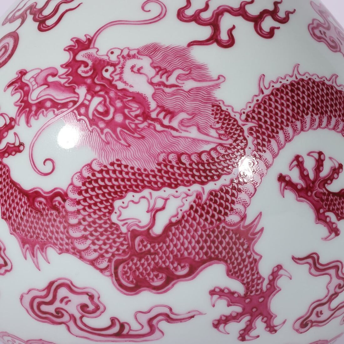A Exquisite Agate Red Dragon Pattern Vase - 3