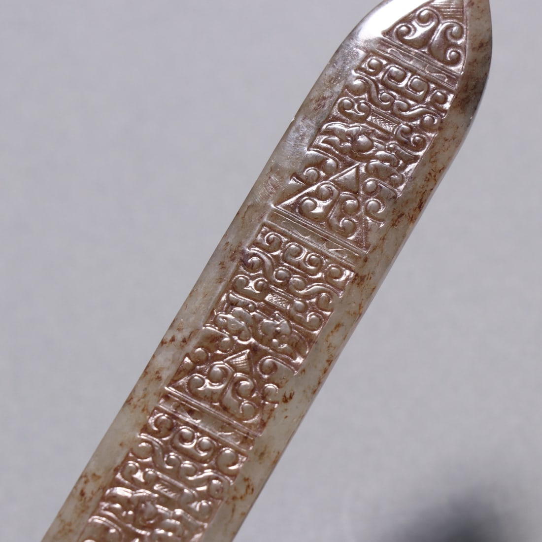 A Exquisite Gaogu Jade Ruyi Pattern Sword - 8