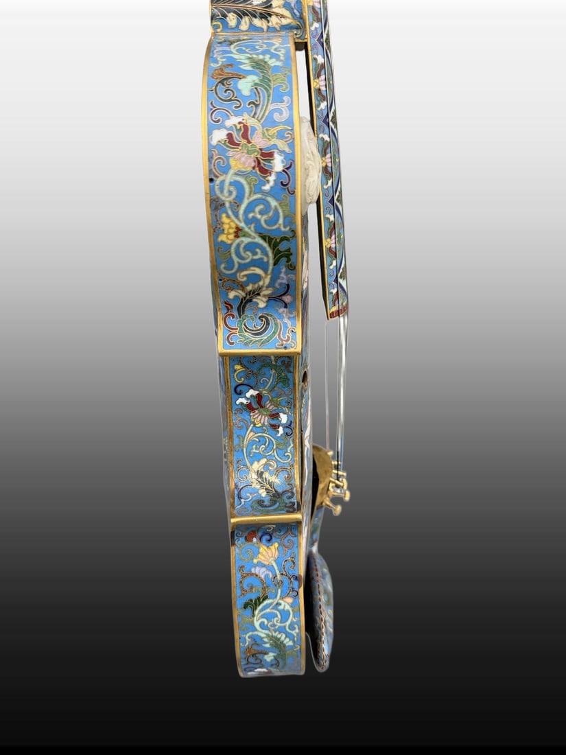 A Exquisite Cloisonne Figures Pattern Violin - 6