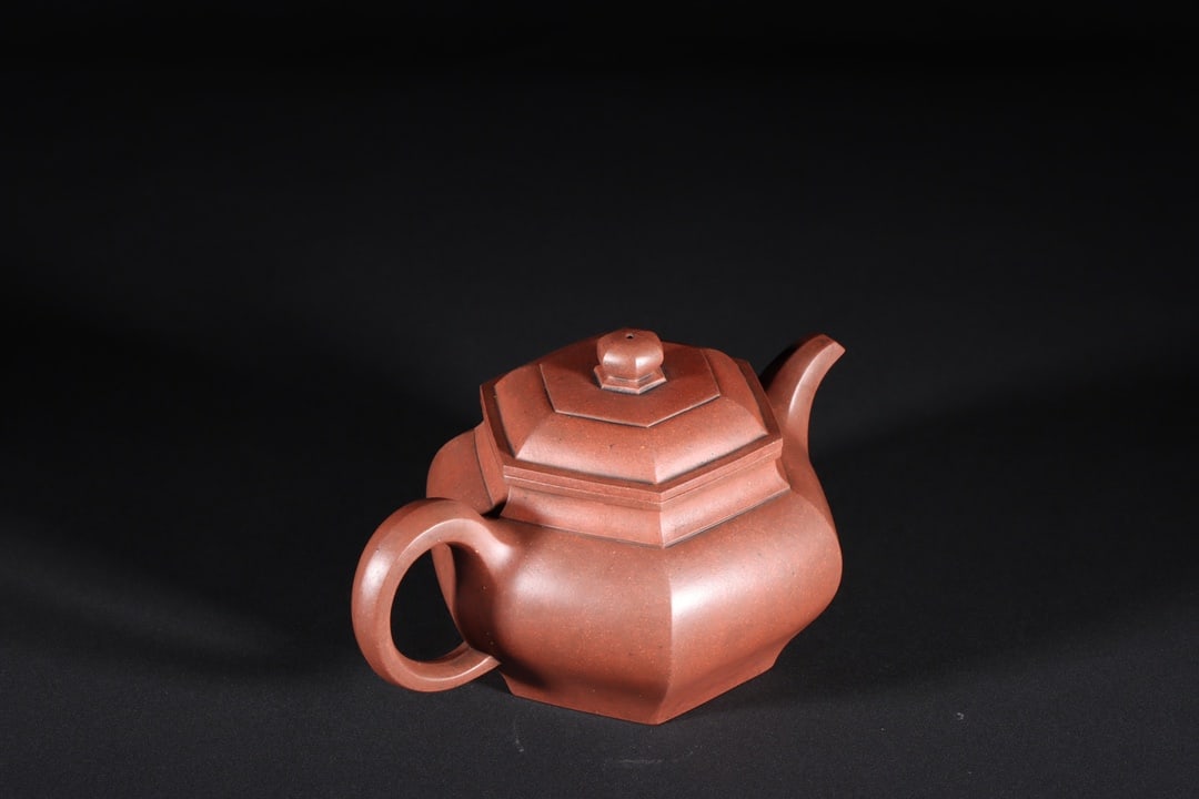 A Exquisite Purple Sands Hexagonal Teapot - 5