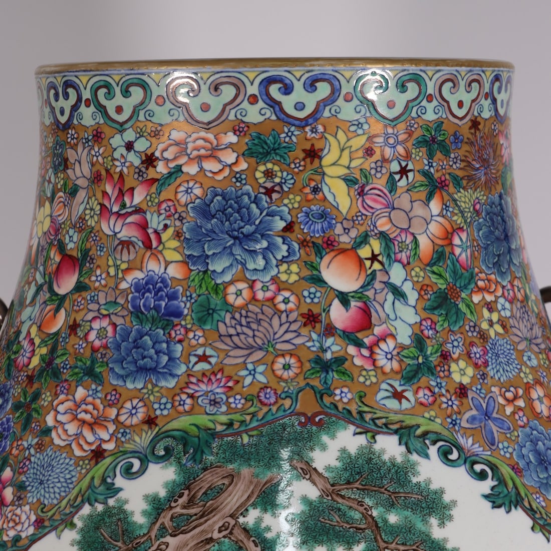 A Exquisite Doucai Figures Pattern Sheep Head Vase - 2