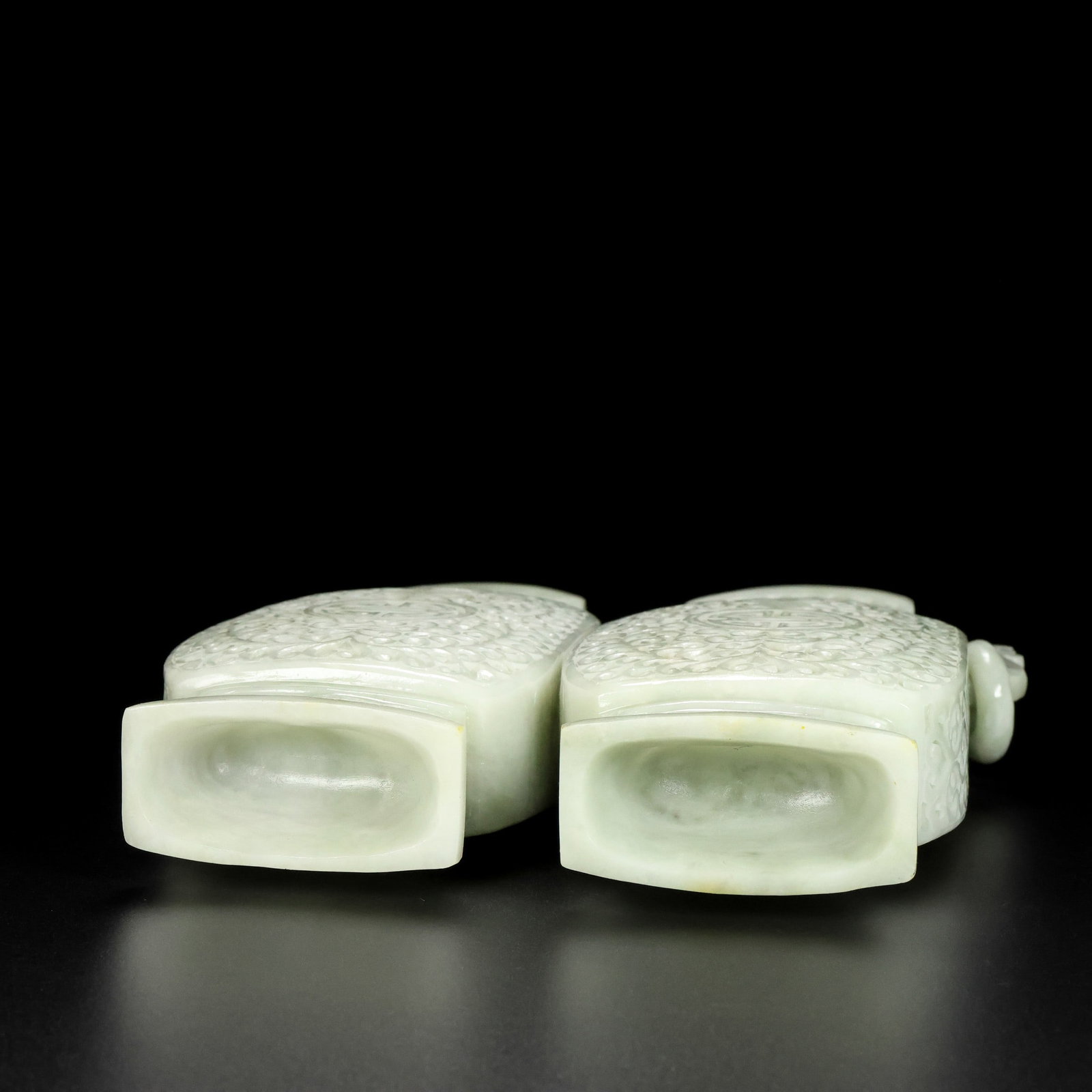 A Exquisite Hotan Jade Scroll Pattern Vase - 9