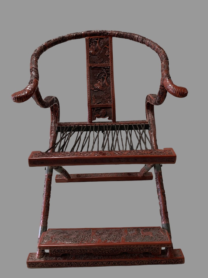 A Exquisite Redwood Landscape and Figures Pattern Chair: A Exquisite Redwood Landscape and Figures Pattern Chair,Qing Dynasty, China,Qianlong Six-character Mark,Size:28.7inx28inx40.2in