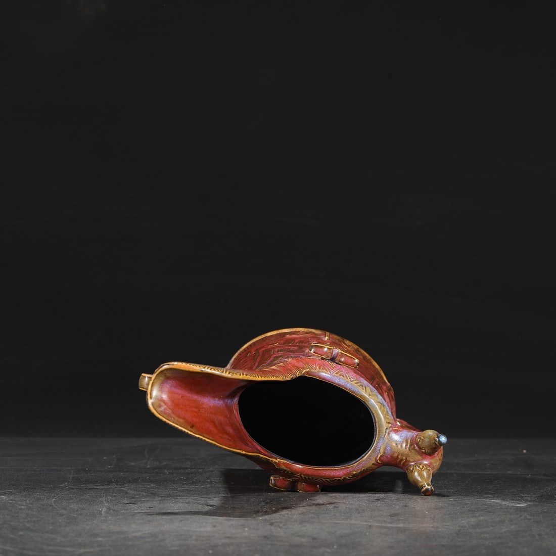 A Exquisite Jun yao Grape Red Glazed Vase - 4
