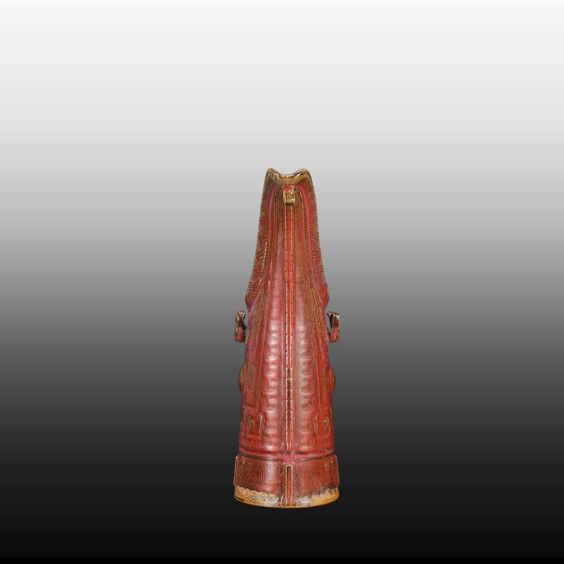 A Exquisite Jun yao Grape Red Glazed Vase - 5