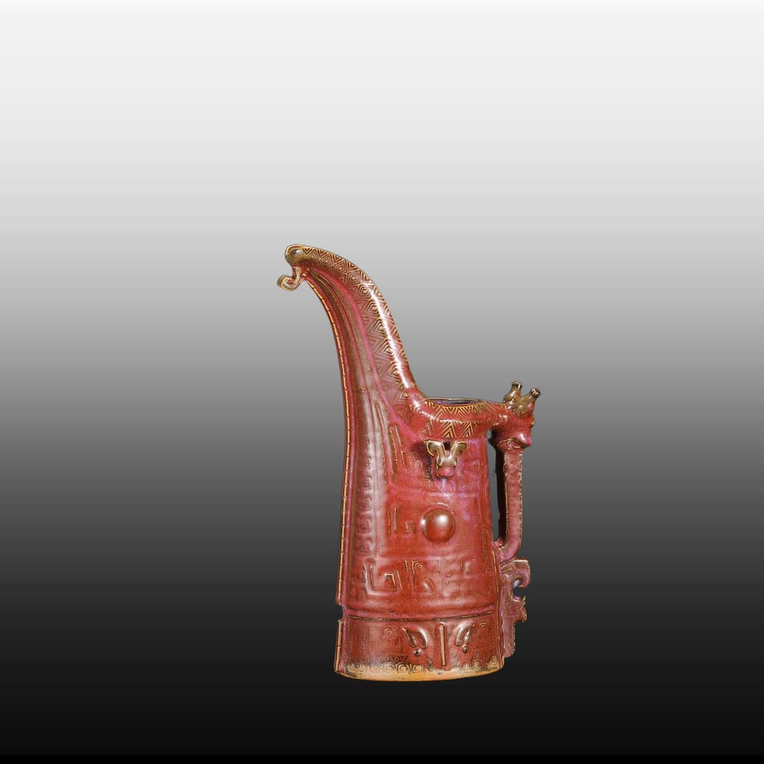 A Exquisite Jun yao Grape Red Glazed Vase - 6