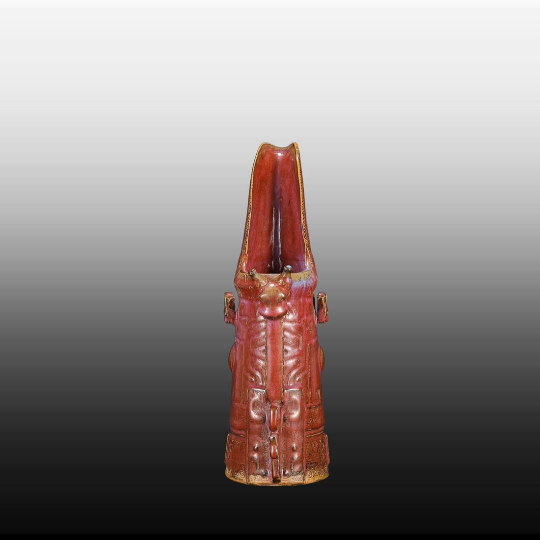 A Exquisite Jun yao Grape Red Glazed Vase - 7
