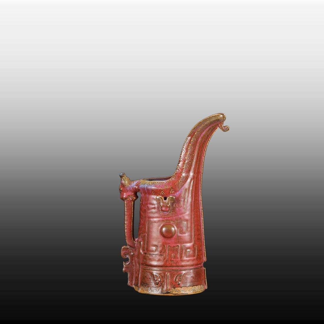 A Exquisite Jun yao Grape Red Glazed Vase - 8