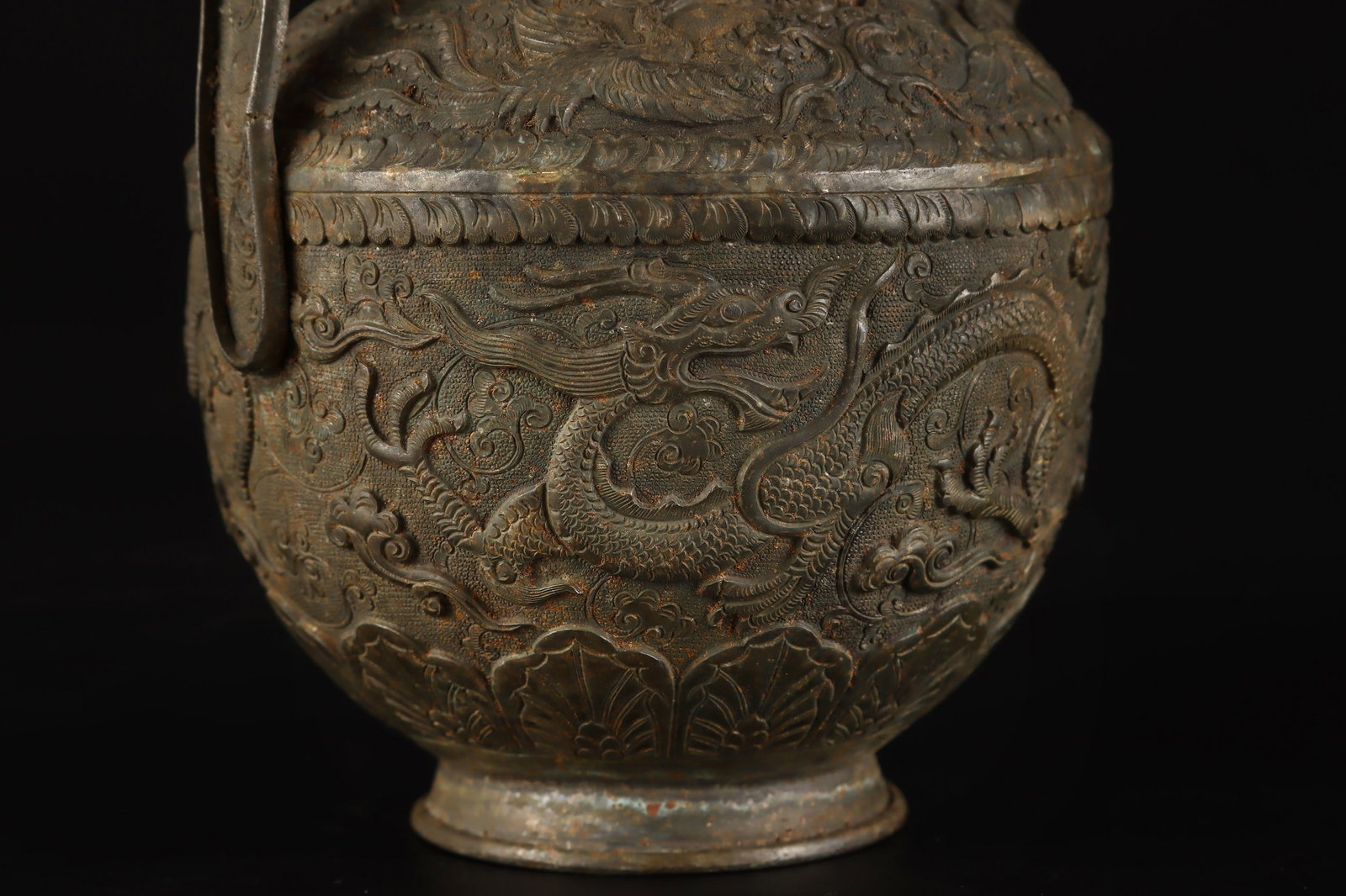 A Exquisite Copper Dragon Pattern Ewer - 6