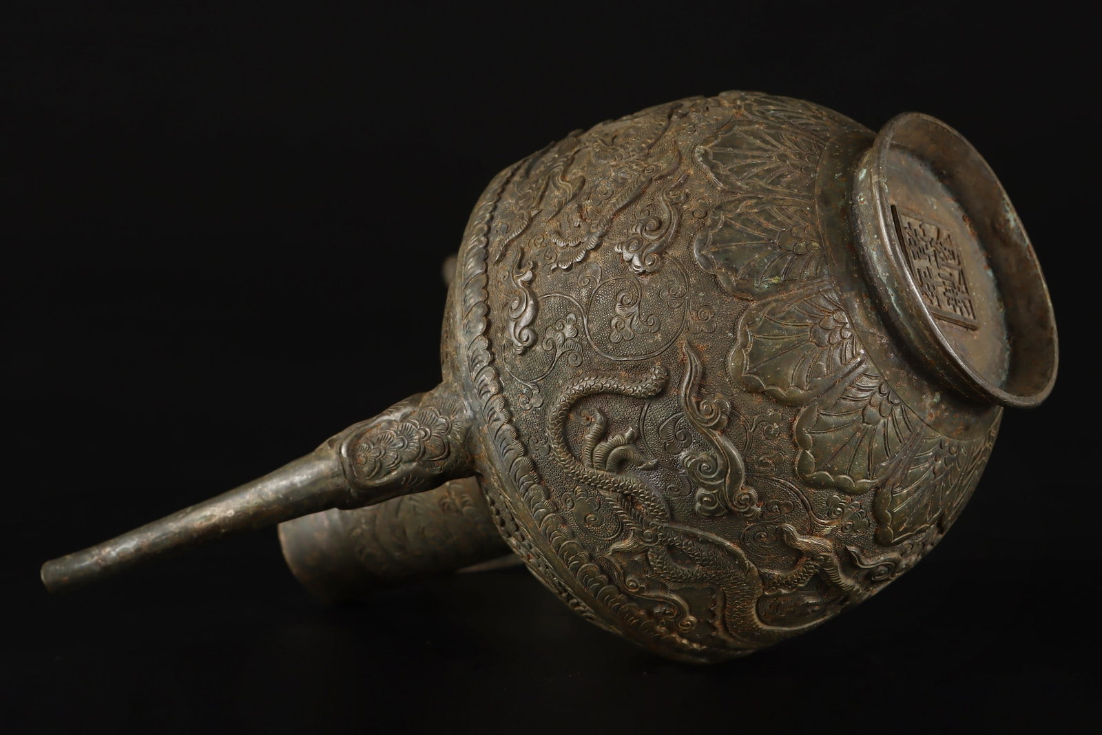 A Exquisite Copper Dragon Pattern Ewer - 8