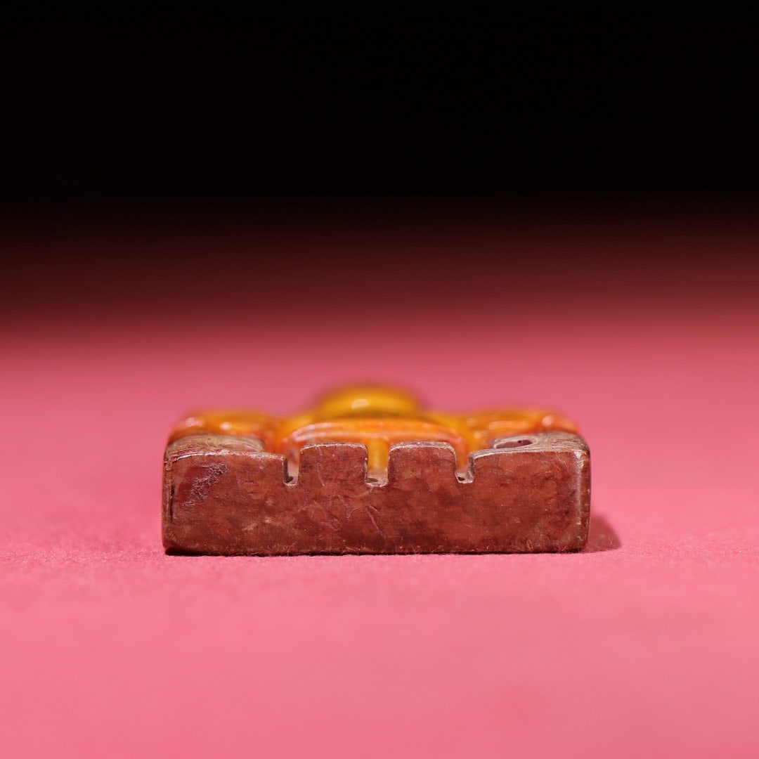 A Exquisite Hetian Jade Figures Pattern Brand - 9