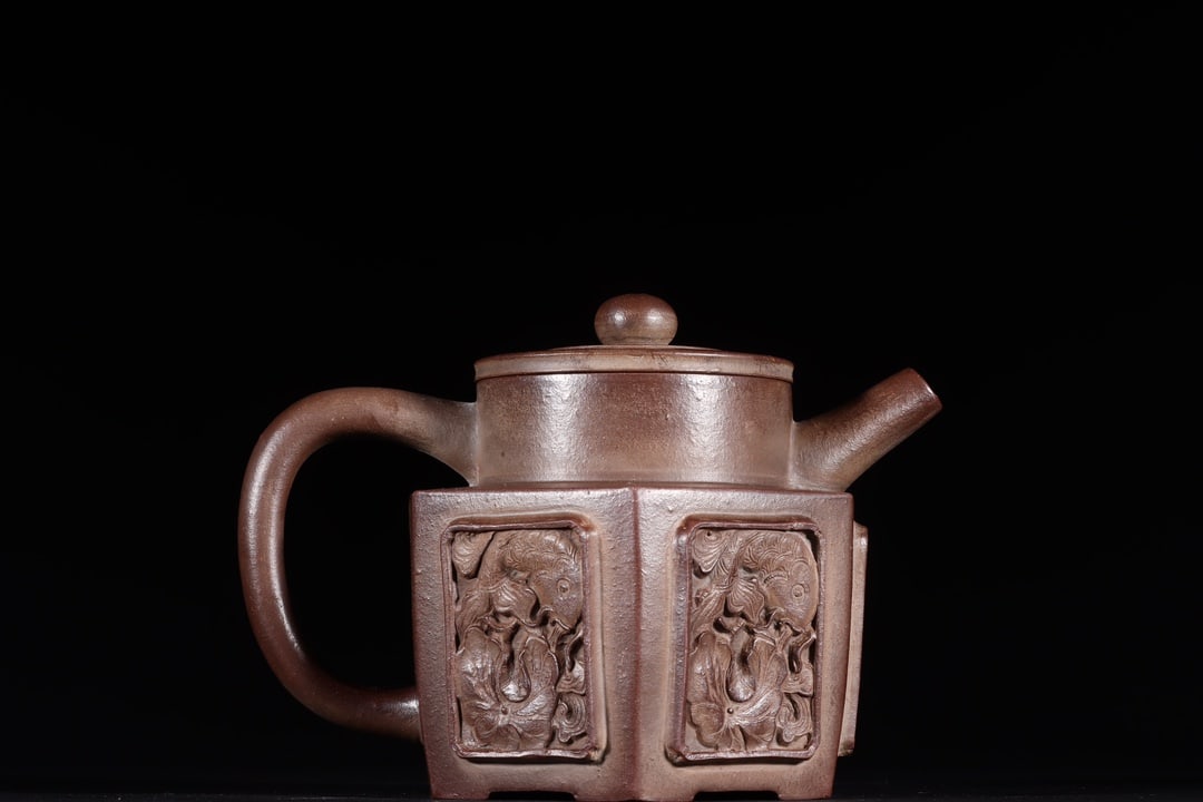 A Exquisite Purple Sands Flower Pattern Ewer - 3