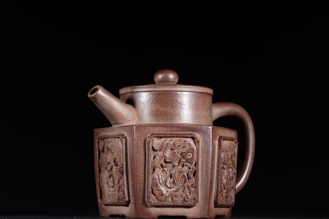 A Exquisite Purple Sands Flower Pattern Ewer - 4